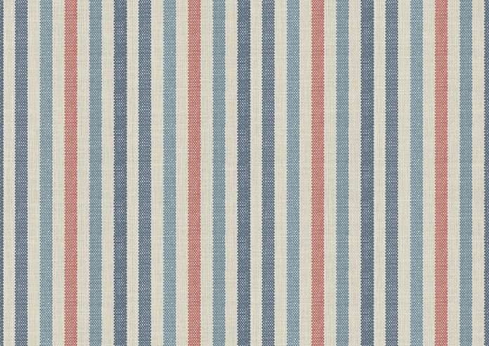 Emily Bond Cornish Stripe, Blue Multi - Made to Measure Curtains - Image 8
